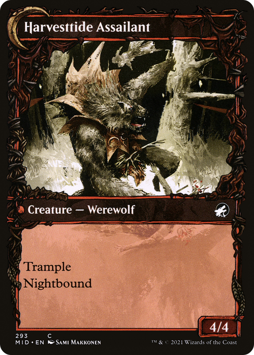 Harvesttide Infiltrator (Showcase) (MID-293) - Innistrad: Midnight Hunt: (Showcase, Double Faced Transform) Foil