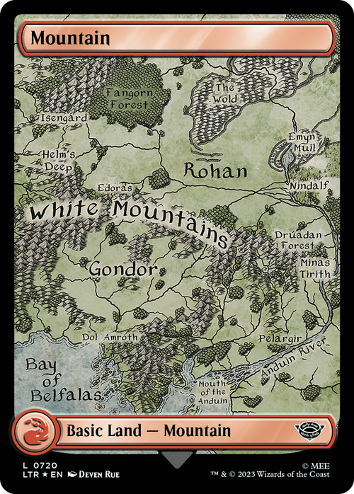 Mountain (0720) (Surge Foil) (LTR-720) - The Lord of the Rings: Tales of Middle-earth Foil