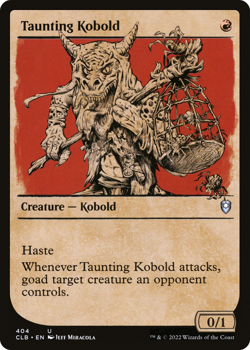 Taunting Kobold (Showcase) (CLB-404) - Commander Legends: Battle for Baldur's Gate: (Showcase)
