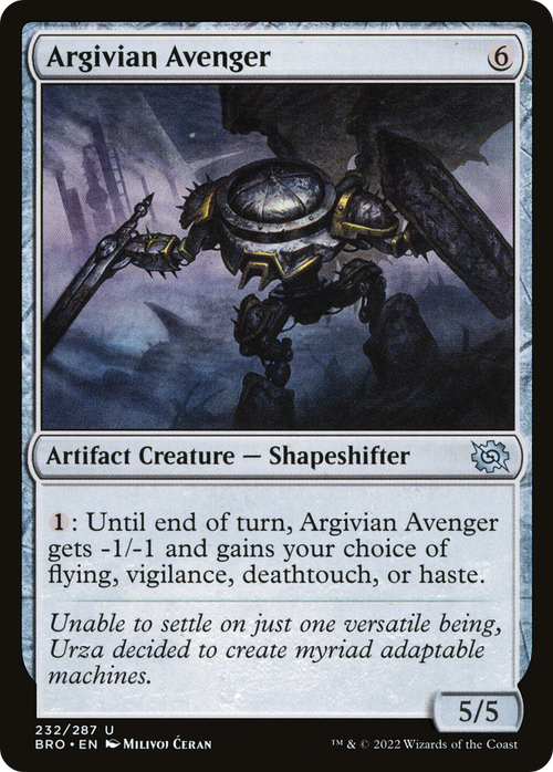 Argivian Avenger (BRO-232) - The Brothers' War Foil