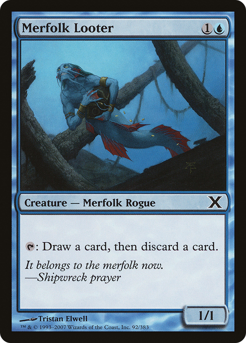 Merfolk Looter (10E-092) - Tenth Edition