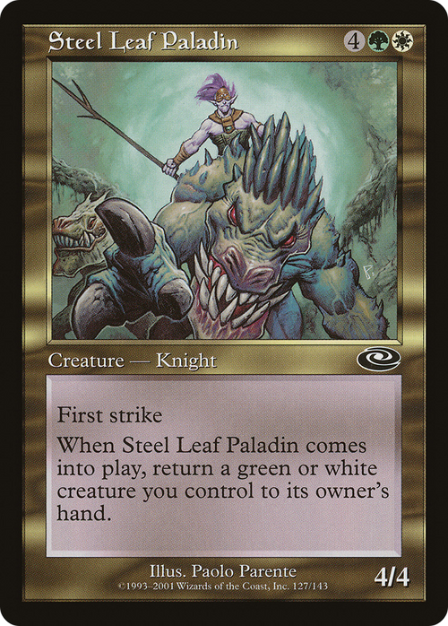 Steel Leaf Paladin (PLS-127) - Planeshift