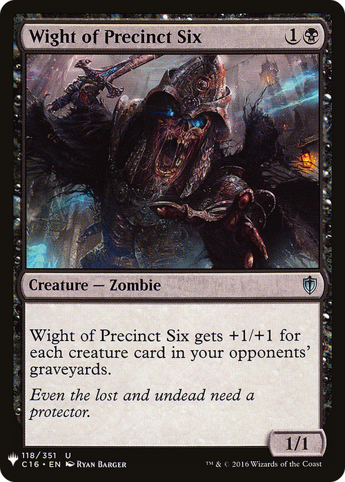 Wight of Precinct Six (LIST-C16-118) - The List