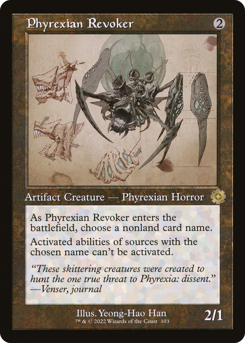 Phyrexian Revoker (Schematic) (BRR-103) - The Brothers' War Retro Artifacts Foil