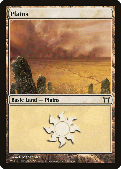 Plains (289) (CHK-289) - Champions of Kamigawa
