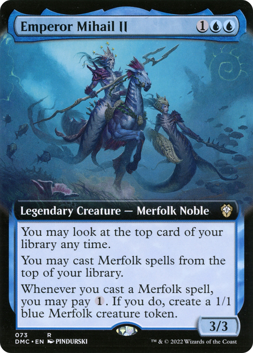 Emperor Mihail II (Extended Art) (DMC-073) - Dominaria United Commander: (Extended Art) Foil