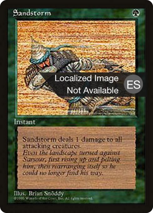 Sandstorm (4BB-) - Fourth Edition Foreign Black Border