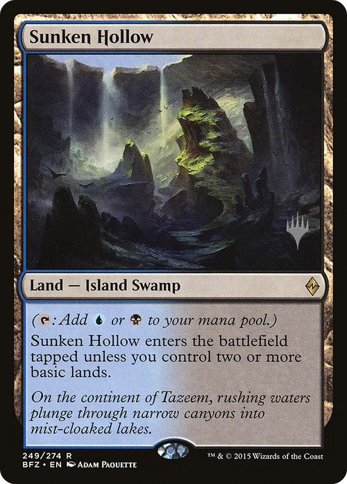 Sunken Hollow (PPKHM-249P) - Battle for Zendikar Promos