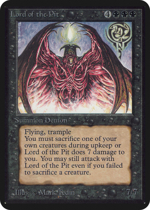 Lord of the Pit (LEA-) - Limited Edition Alpha