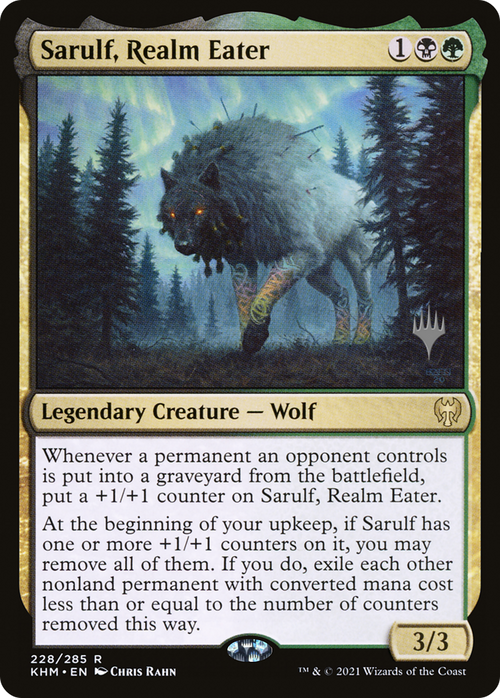 Sarulf, Realm Eater (PPKHM-228P) - Kaldheim Promos Foil