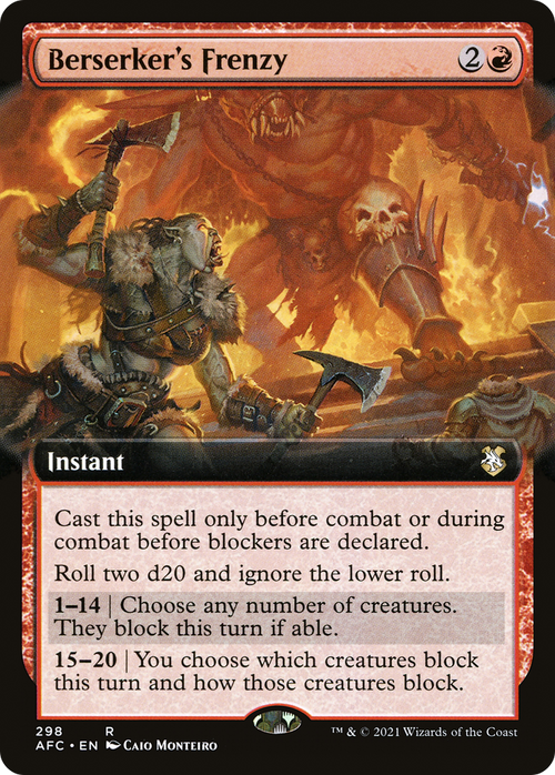 Berserker's Frenzy (Extended Art) (AFC-298) - Forgotten Realms Commander: (Extended Art)