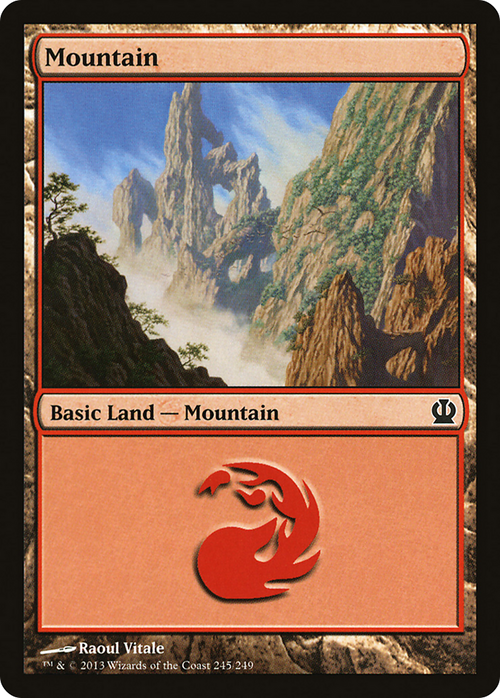 Mountain (245) (THS-245) - Theros Foil
