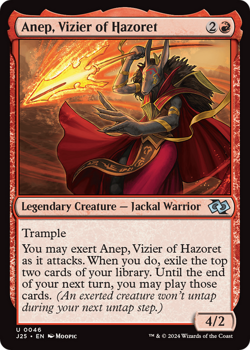 Anep, Vizier of Hazoret (Anime) (J25-046) - Foundations Jumpstart