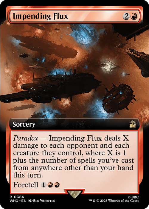 Impending Flux (Extended Art) (WHO-386) - Doctor Who: (Extended Art)
