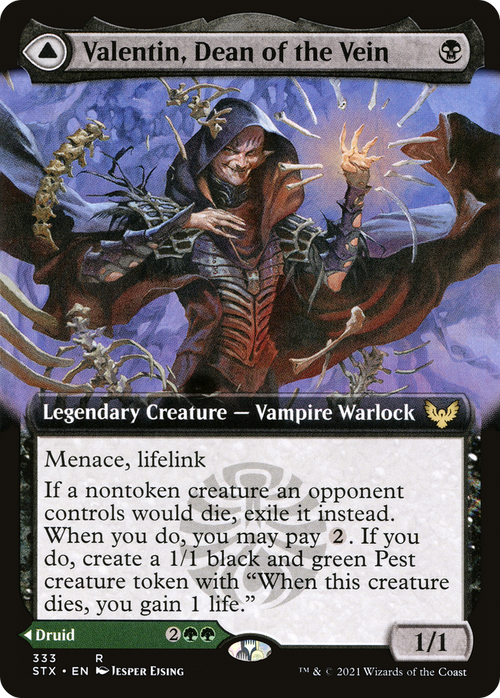 Valentin, Dean of the Vein (Extended Art) (STX-333) - Strixhaven: School of Mages: (Extended Art)