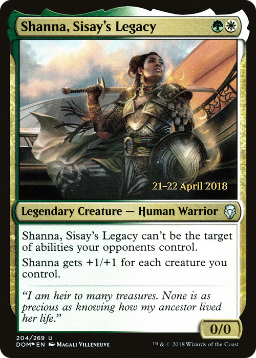 Shanna, Sisay's Legacy (PRE-204S) - Dominaria Promos Foil