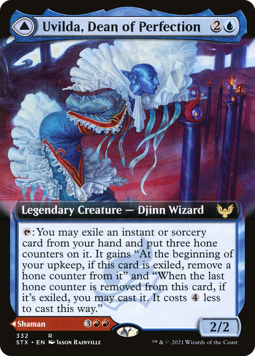 Uvilda, Dean of Perfection (Extended Art) (STX-332) - Strixhaven: School of Mages: (Extended Art) Foil