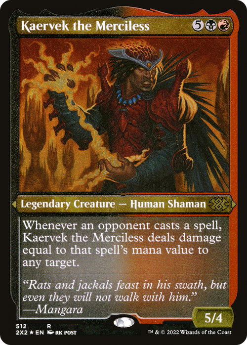 Kaervek the Merciless (Foil Etched) (2X2-512) - Double Masters 2022 Foil