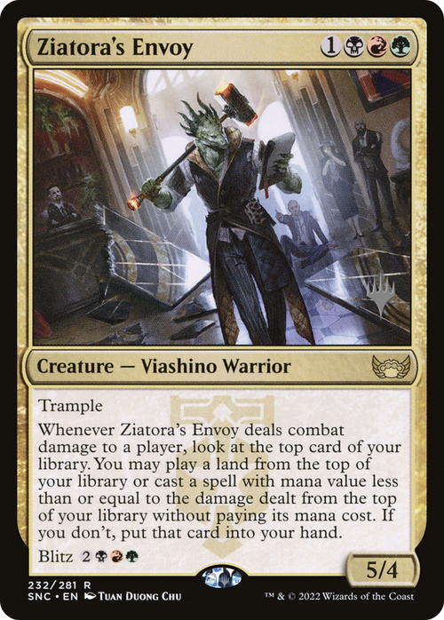 Ziatora's Envoy (PPSNC-232) - Streets of New Capenna Promos Foil