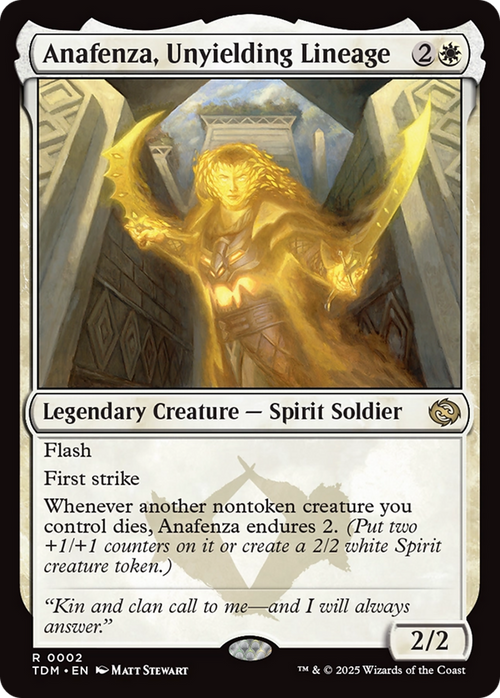 Anafenza, Unyielding Lineage (TDM-002) - Tarkir: Dragonstorm Foil