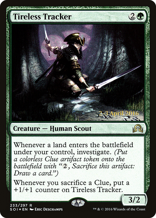 Tireless Tracker (PRE-233S) - Shadows over Innistrad Promos Foil