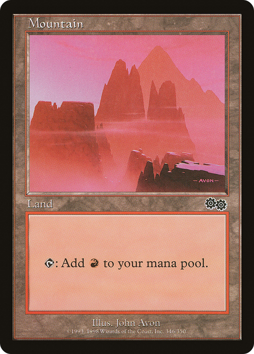 Mountain (346) (USG-346) - Urza's Saga
