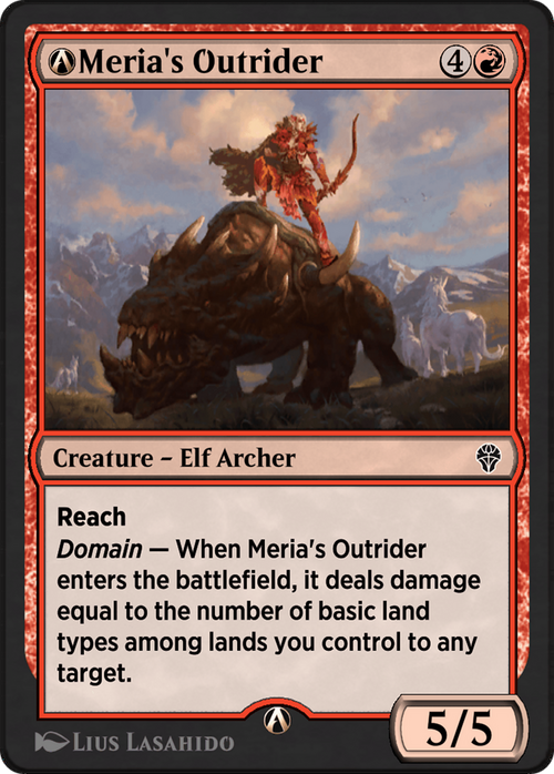 A-Meria's Outrider (DMU-A-138) - Dominaria United