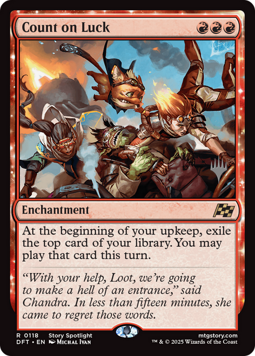 Count on Luck (PPDFT-118P) - Promo Pack: Aetherdrift: (enchantment)