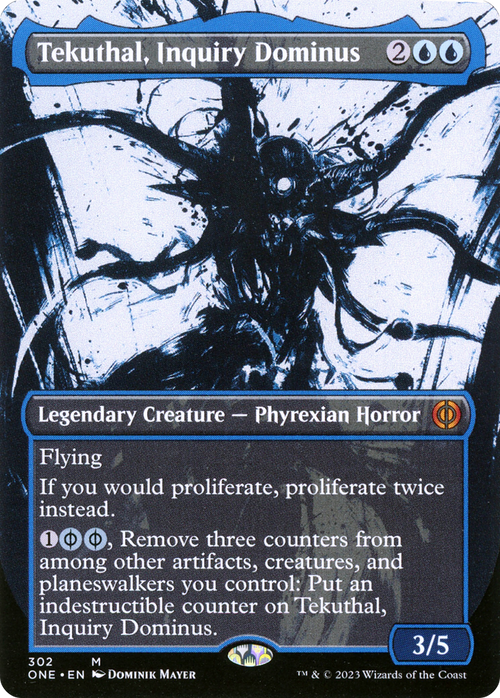 Tekuthal, Inquiry Dominus (Showcase) (ONE-302) - Phyrexia: All Will Be One: (Showcase) (Borderless) Foil