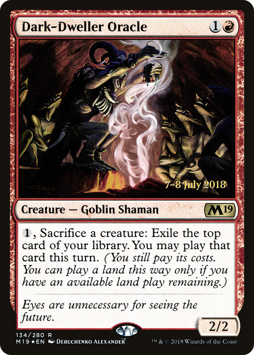 Dark-Dweller Oracle (PRE-134S) - Core Set 2019 Promos Foil