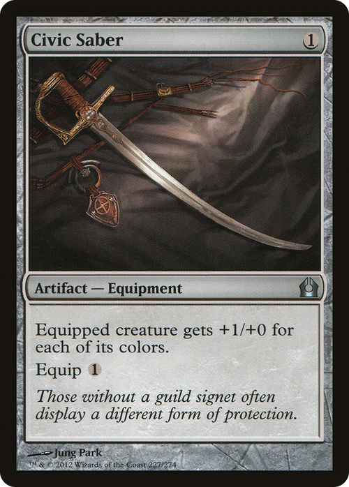 Civic Saber (RTR-227) - Return to Ravnica Foil