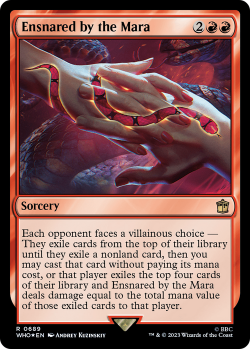 Ensnared by the Mara (Surge Foil) (WHO-689) - Doctor Who Foil