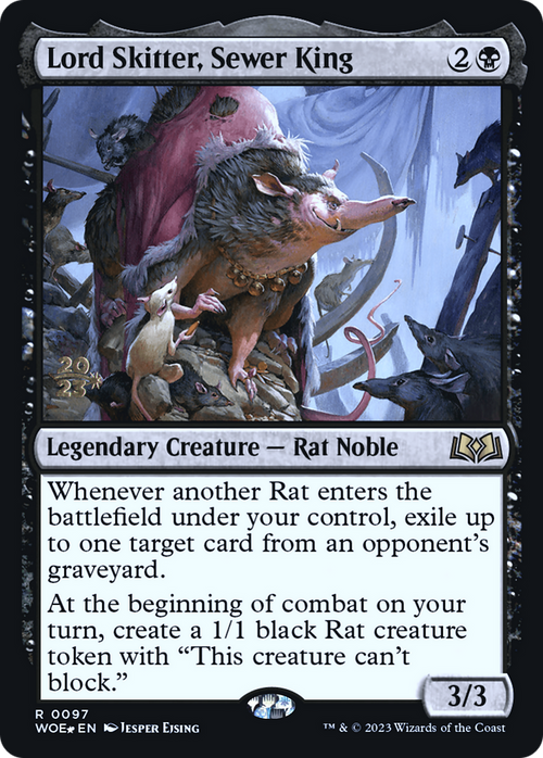 Lord Skitter, Sewer King (PRE-097) - Wilds of Eldraine Promos Foil