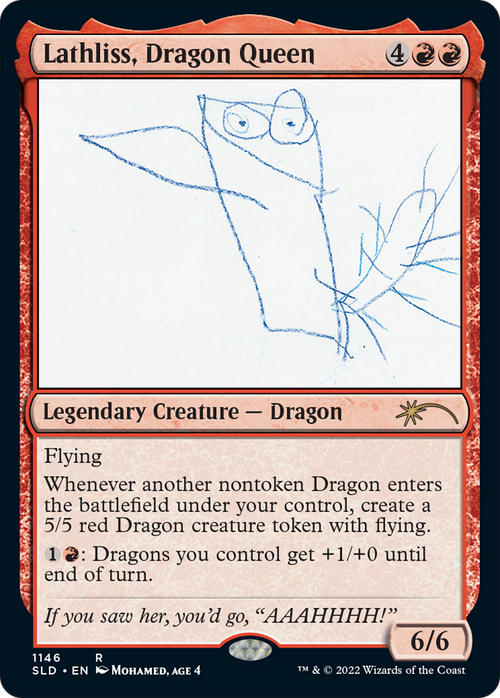 Lathliss, Dragon Queen (1146) (SLD-1146) - Secret Lair Drop Foil