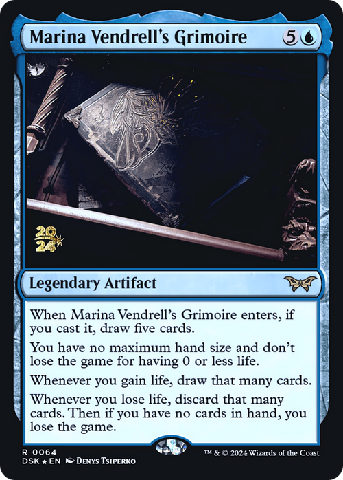 Marina Vendrell's Grimoire (PRE-064) - Duskmourn: House of Horror Promos Foil