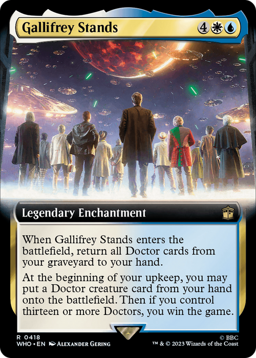Gallifrey Stands (Extended Art) (WHO-418) - Doctor Who: (Extended Art) Foil