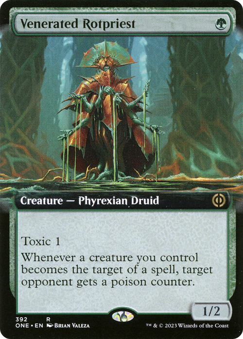 Venerated Rotpriest (Extended Art) (ONE-392) - Phyrexia: All Will Be One: (Extended Art) Foil