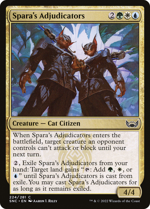 Spara's Adjudicators (SNC-224) - Streets of New Capenna Foil