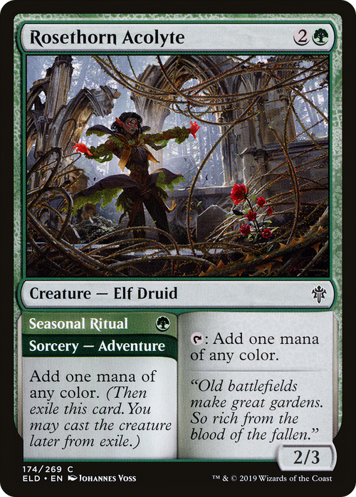 Rosethorn Acolyte (ELD-174) - Throne of Eldraine