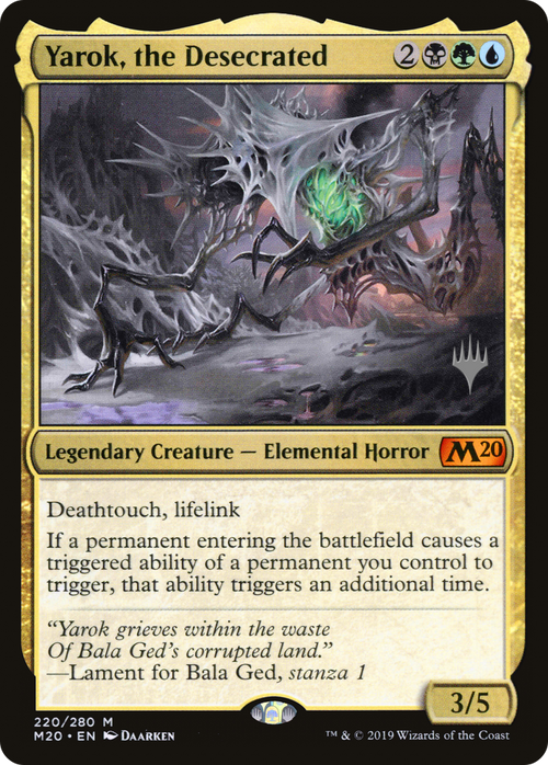 Yarok, the Desecrated (PPM20-220P) - Core Set 2020 Promos Foil