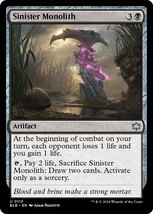 Sinister Monolith (BLB-113) - Bloomburrow