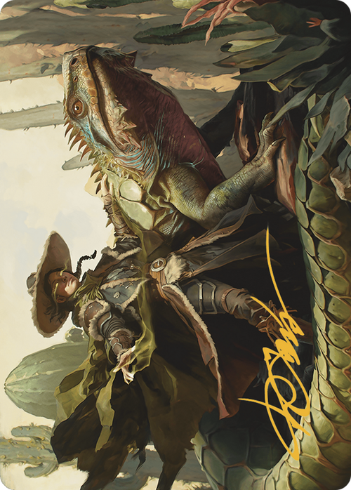 Outcaster Trailblazer // Outcaster Trailblazer (AOTJ-014) - Outlaws of Thunder Junction Art Series (Borderless) Foil