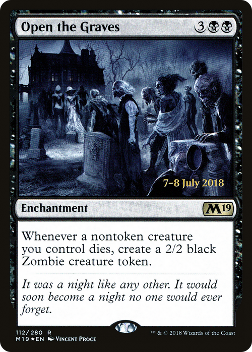 Open the Graves (PRE-112S) - Core Set 2019 Promos Foil