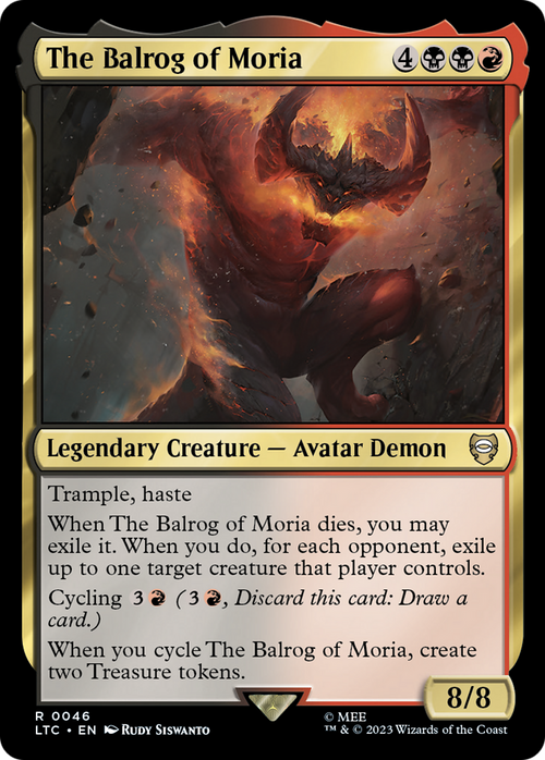 The Balrog of Moria (LTC-046) - Tales of Middle-earth Commander
