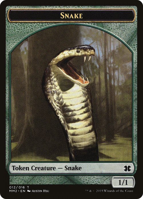 Snake Token (MM2-012) - Modern Masters 2015 Tokens
