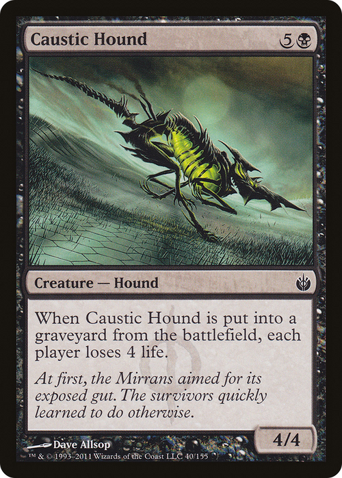 Caustic Hound (MBS-040) - Mirrodin Besieged
