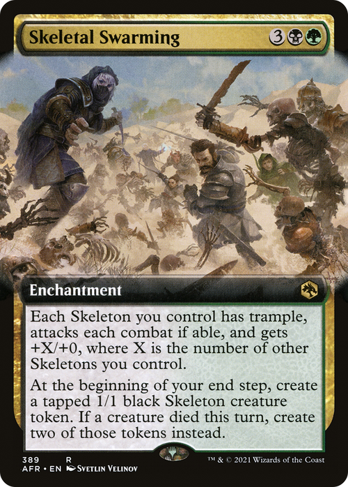 Skeletal Swarming (Extended Art) (AFR-389) - Adventures in the Forgotten Realms: (Extended Art)