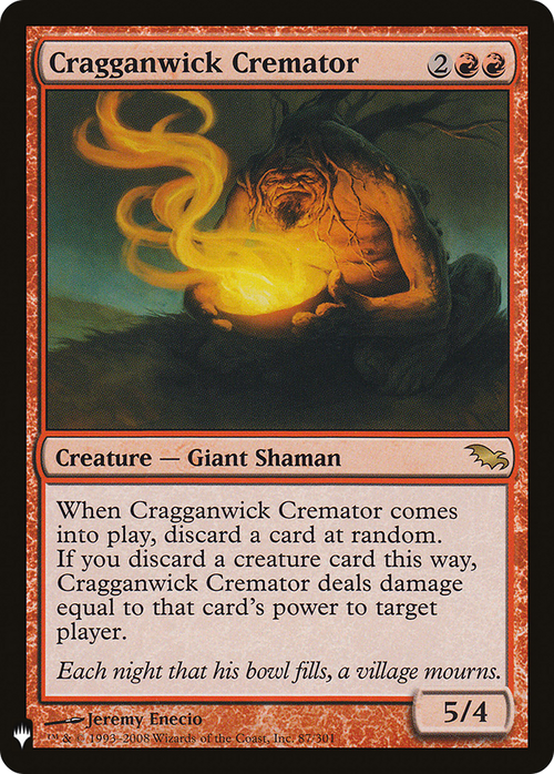 Cragganwick Cremator (LIST-SHM-87) - The List