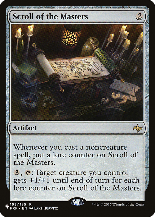 Scroll of the Masters (LIST-FRF-163) - The List