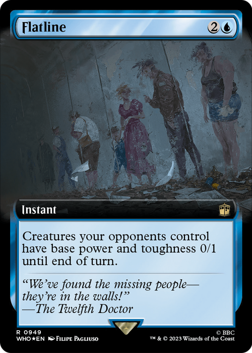 Flatline (Extended Art) (Surge Foil) (WHO-949) - Doctor Who: (Extended Art) Foil